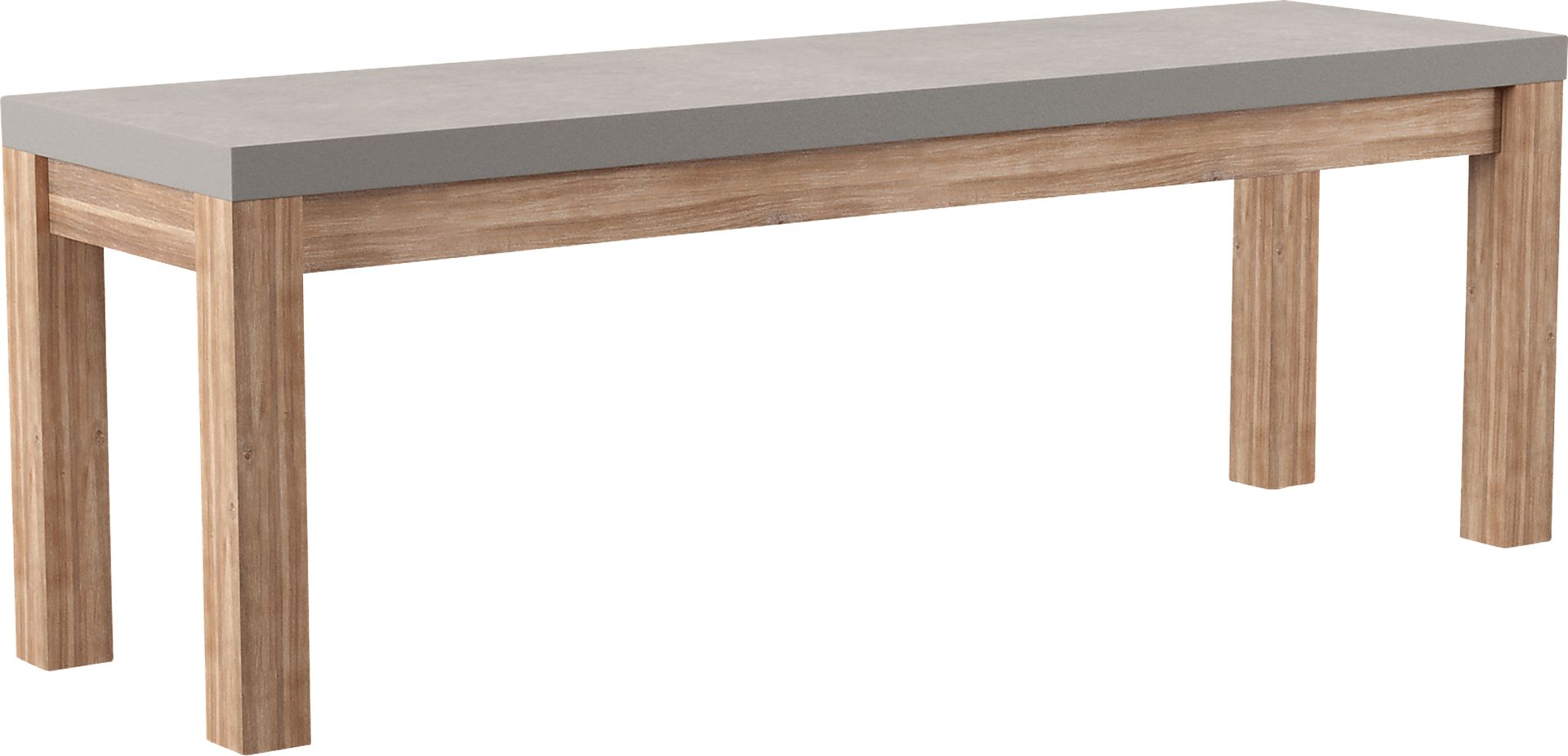 Carolewood Gray Outdoor Bench - Image 1