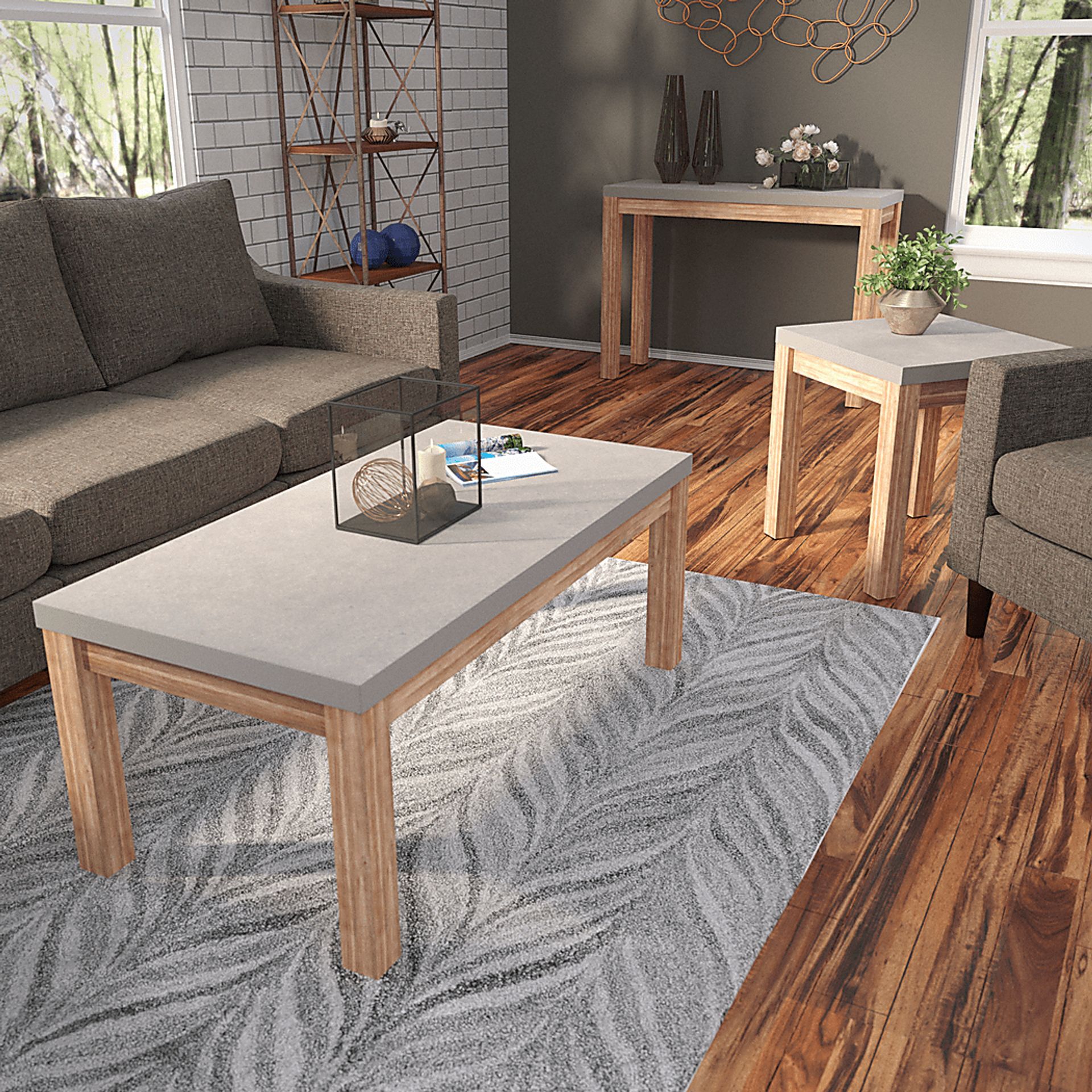 Carolewood Gray Outdoor Cocktail Table - Image 7