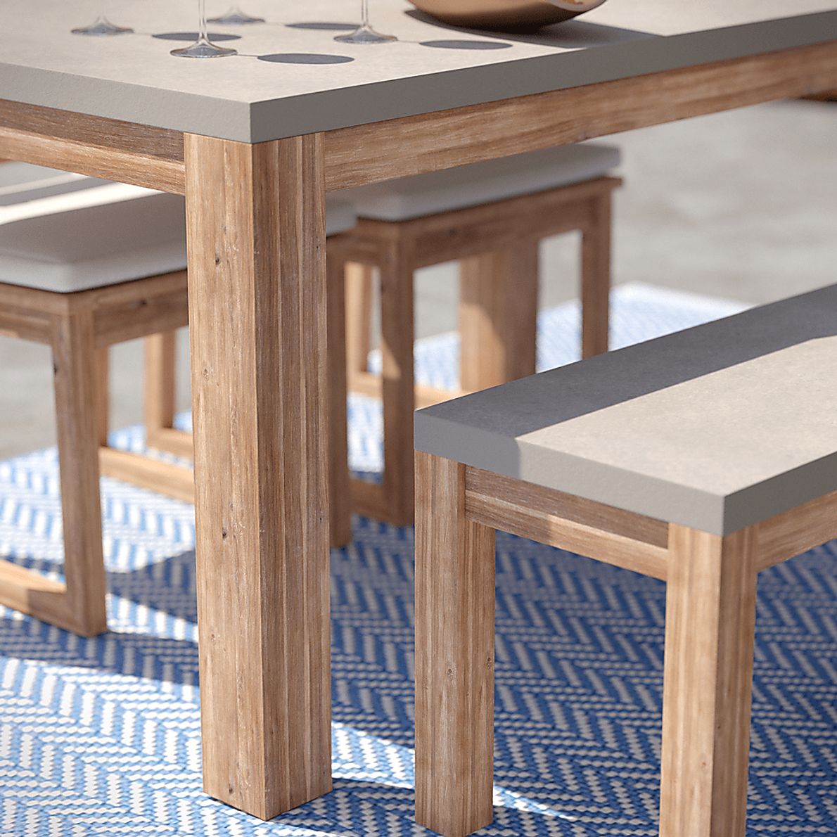 Carolewood Gray Outdoor Dining Table Rooms To Go