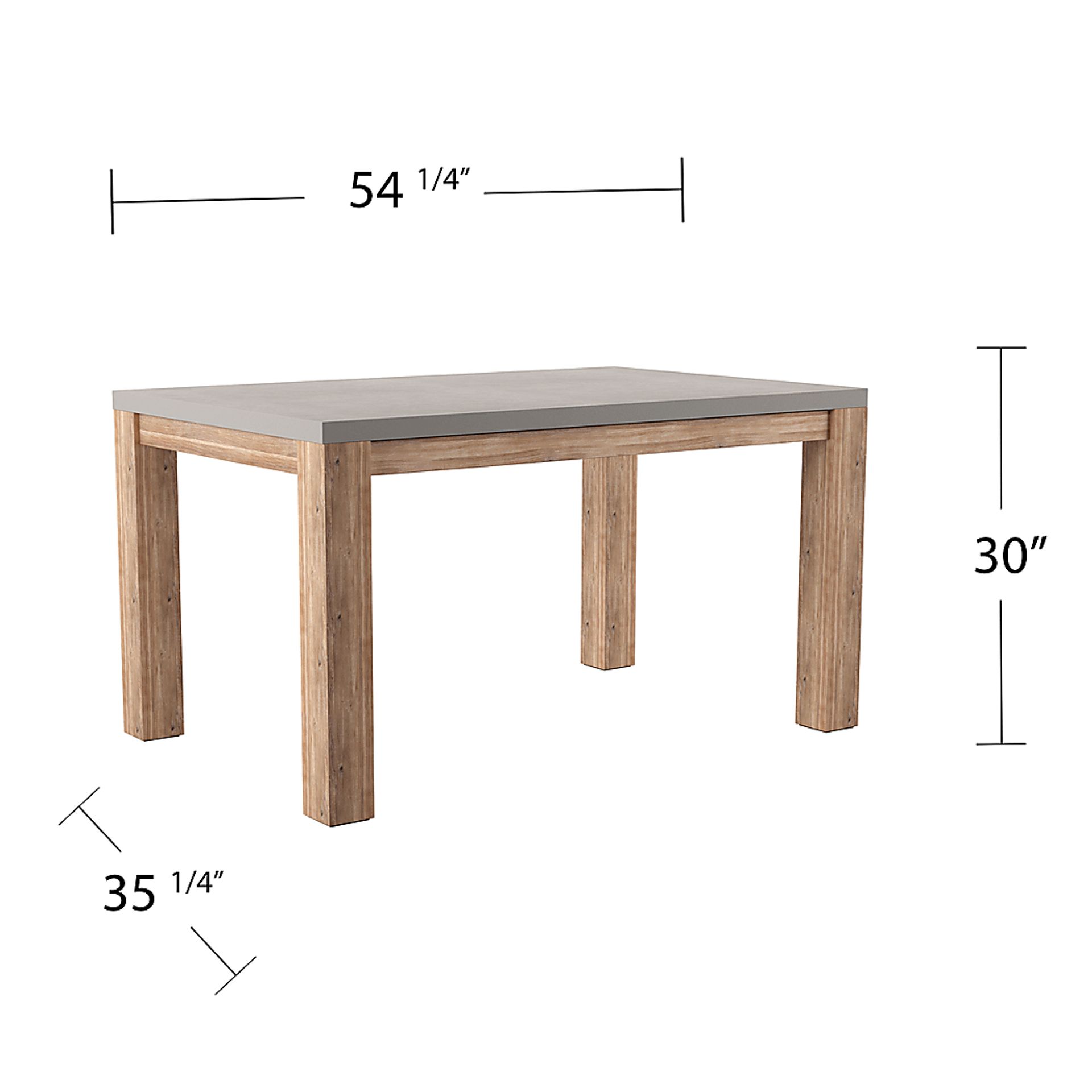 Carolewood Gray Outdoor Dining Table - Image 7