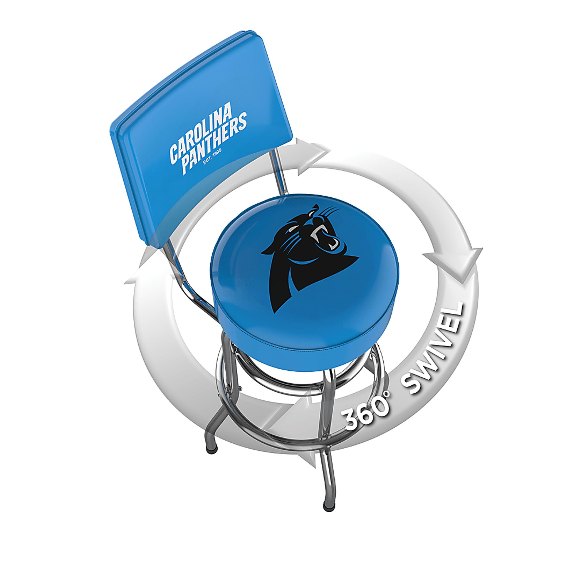 Carolina Panthers Blue Barstool - Image 3