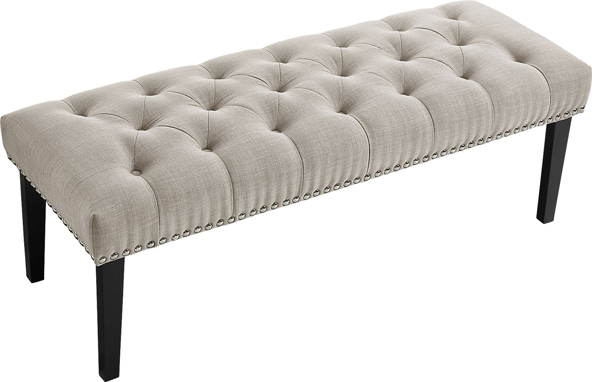 Caroline Beige Accent Bench - Image 2