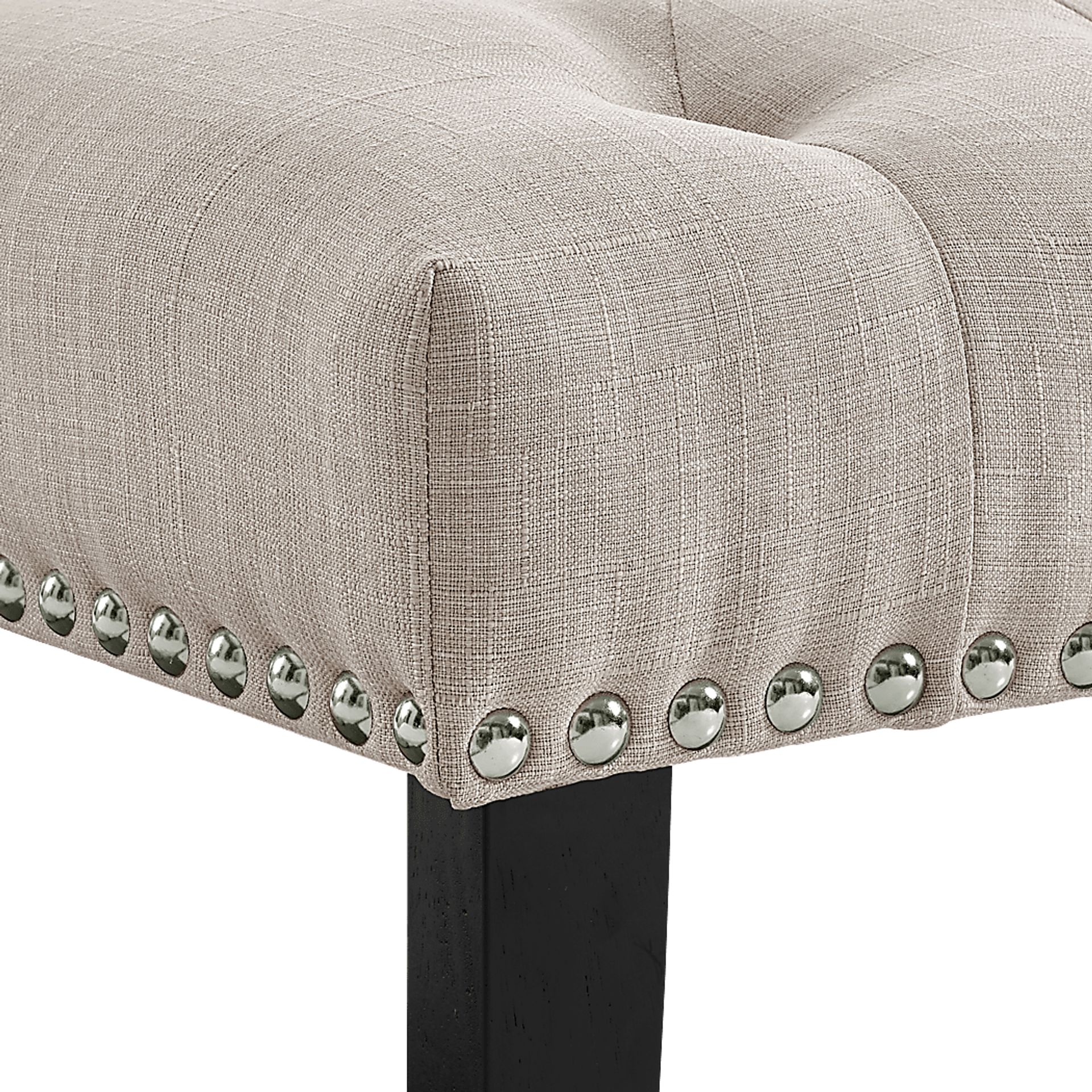 Caroline Beige Accent Bench - Image 3
