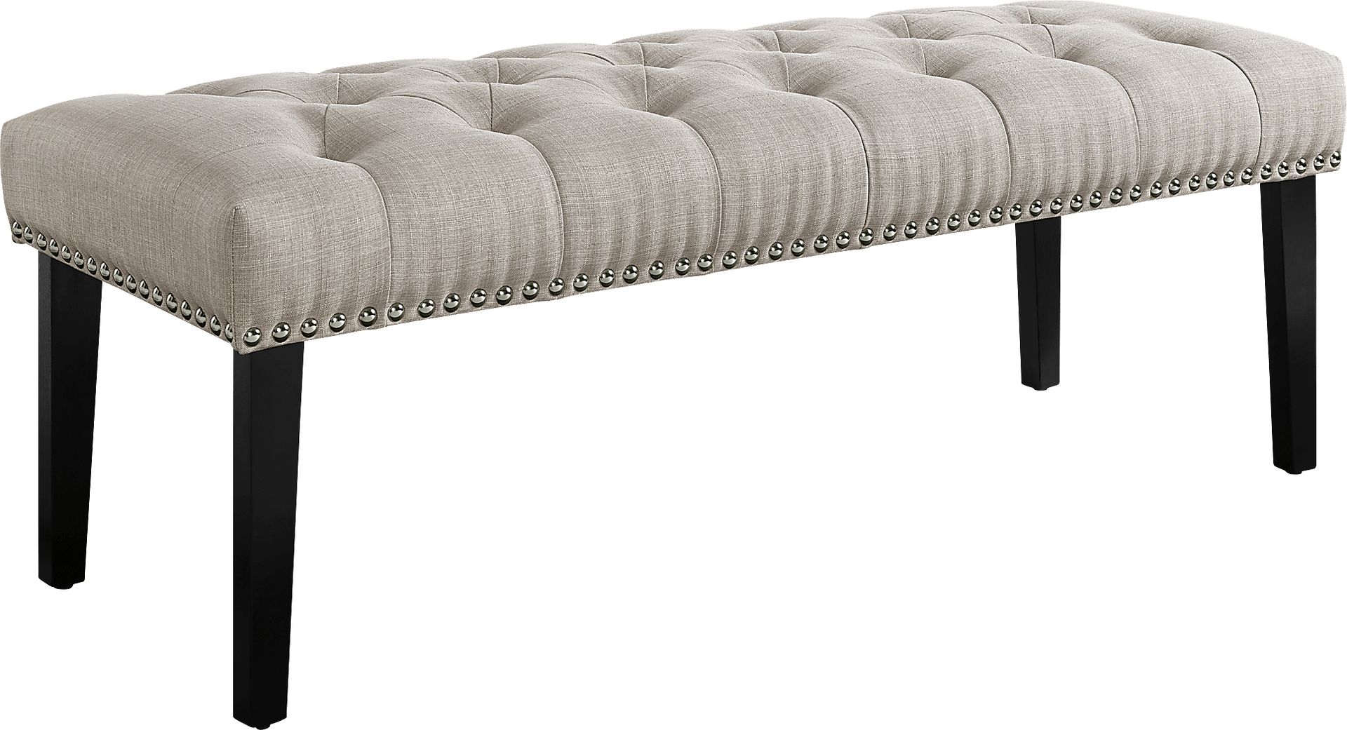 Caroline Beige Accent Bench - Image 1
