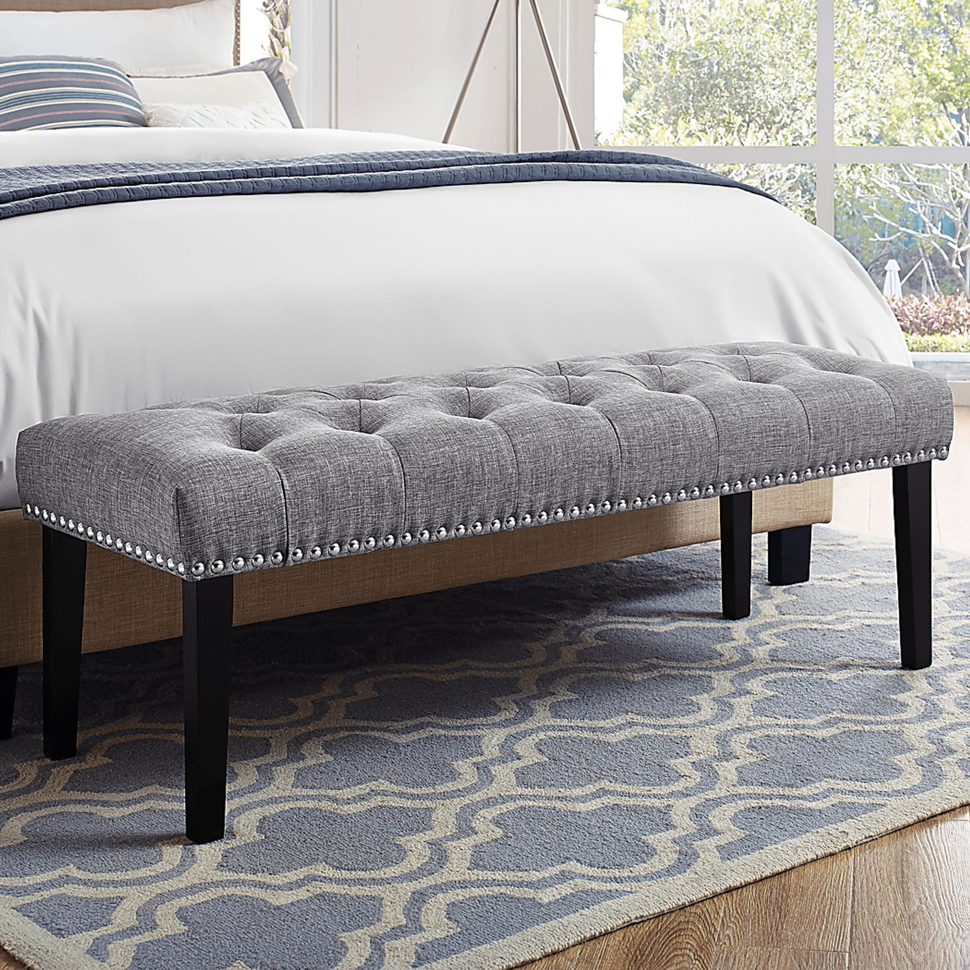 Caroline Gray Accent Bench - Image 5
