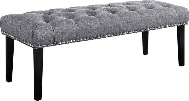 Caroline Gray Accent Bench - Thumbnail - Image 1