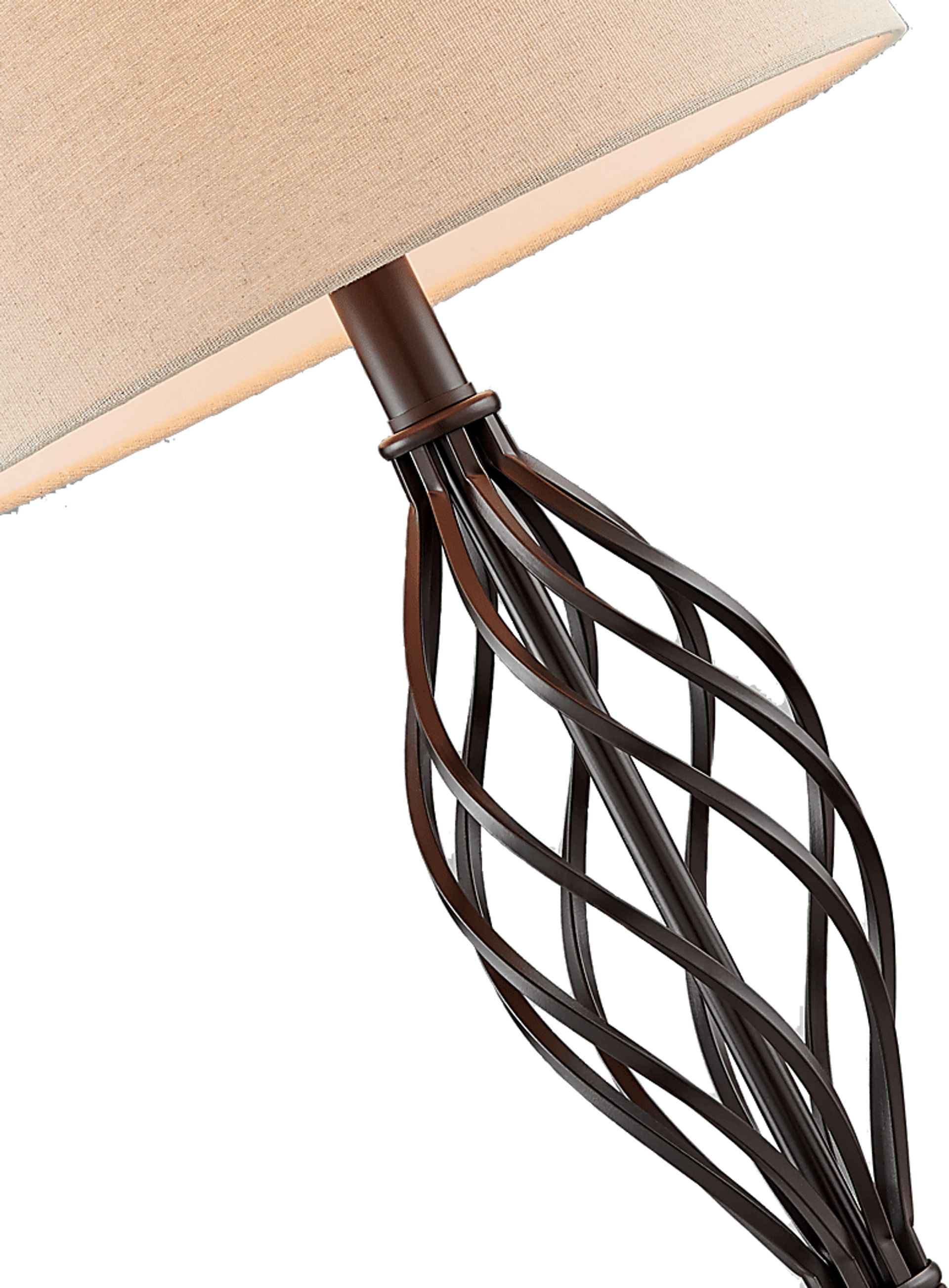 Caron Shade Bronze Lamp, Set of 2 - Image 3