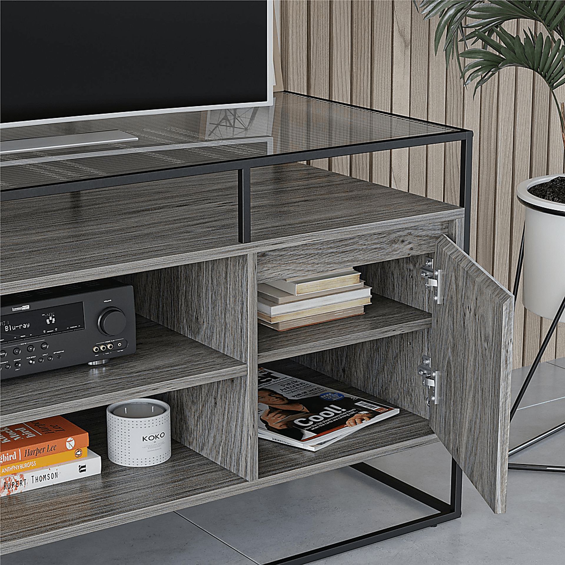 Caroridge Gray 53 in. Console - Image 6