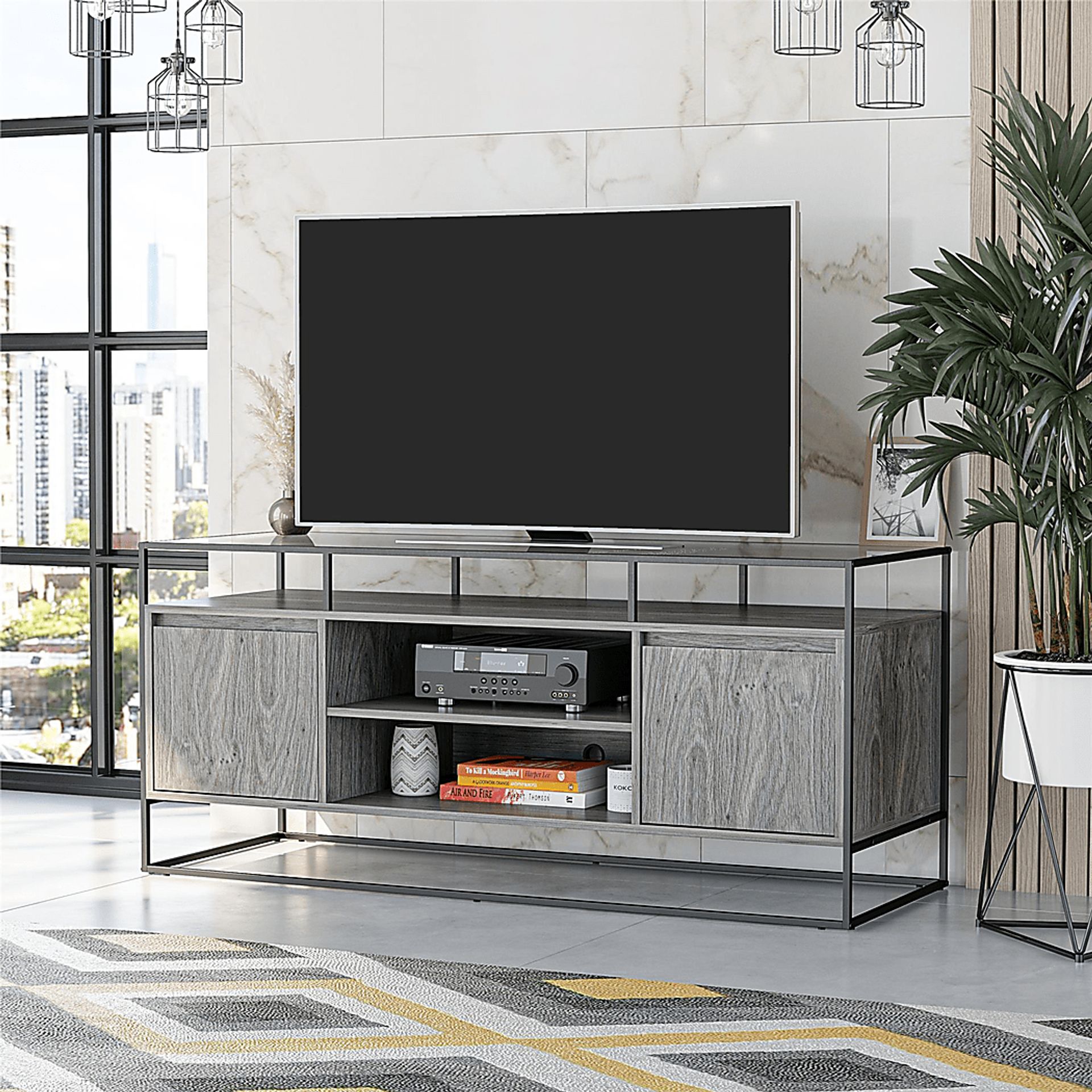 Caroridge Gray 53 in. Console - Image 8