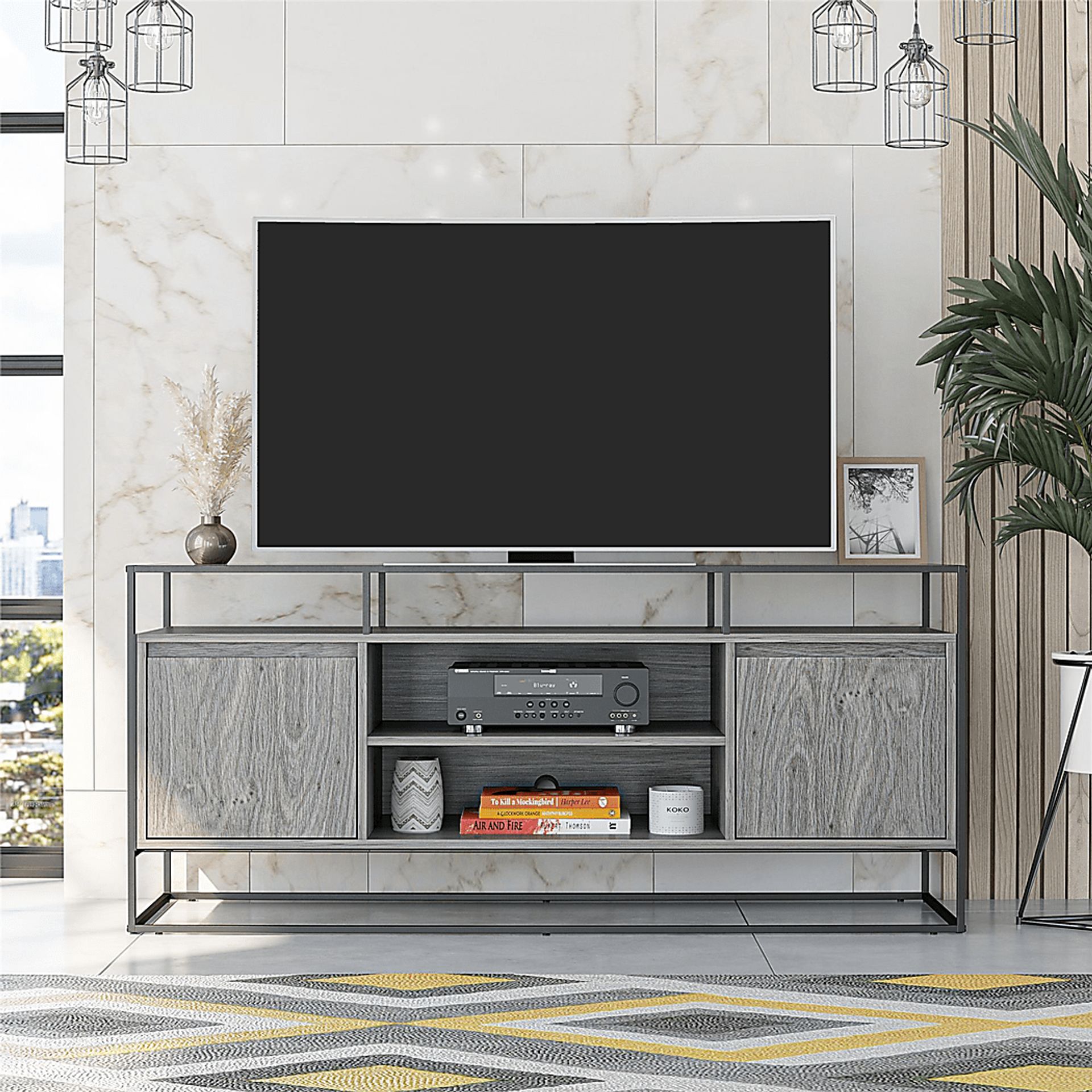 Caroridge Gray 53 in. Console - Image 9