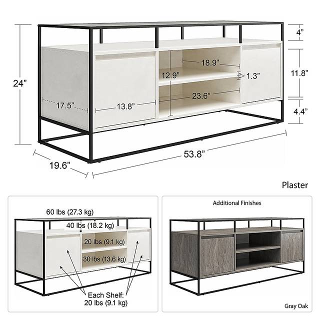 Caroridge White 53 in. Console - Thumbnail - Image 11