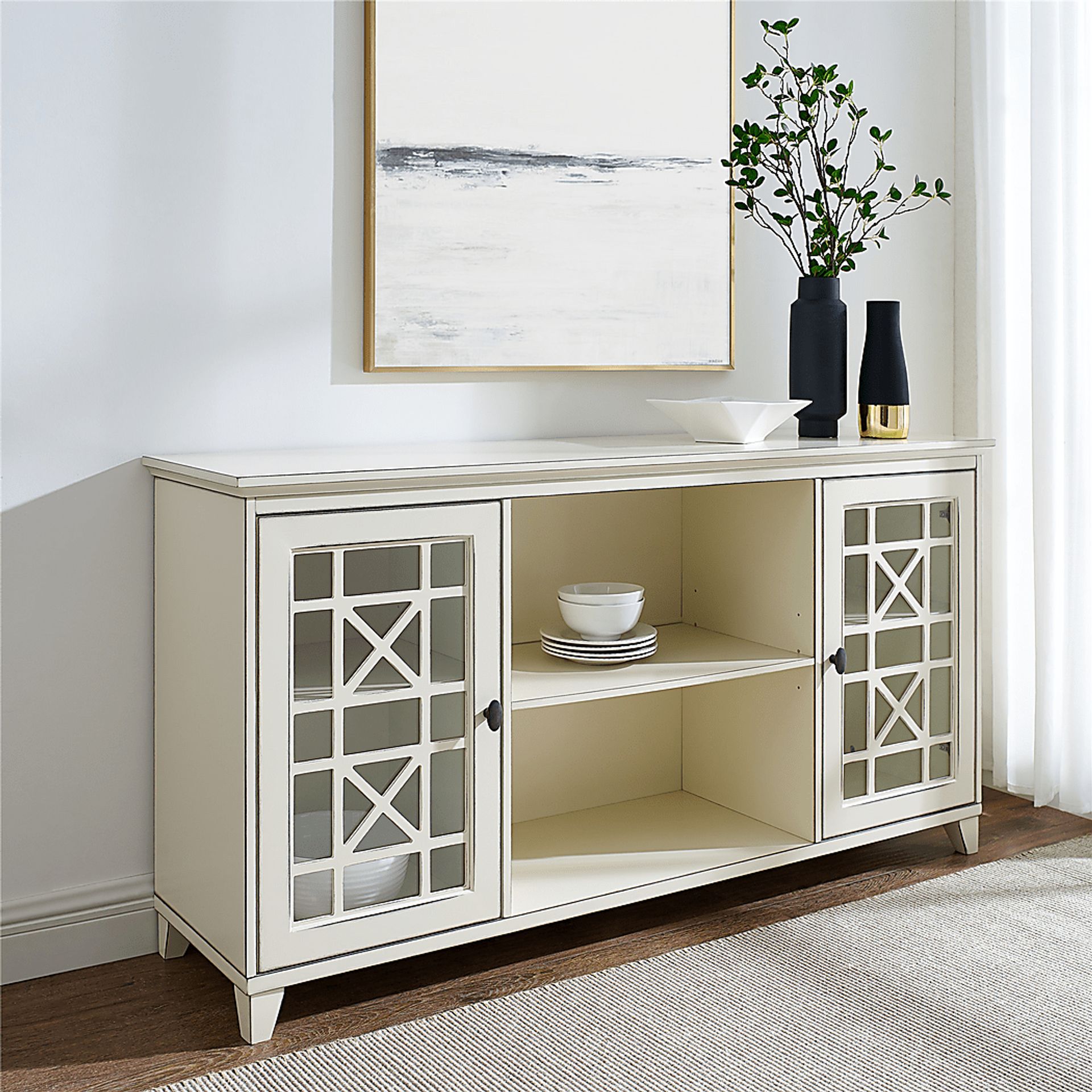 Carovilli White Sideboard - Image 2