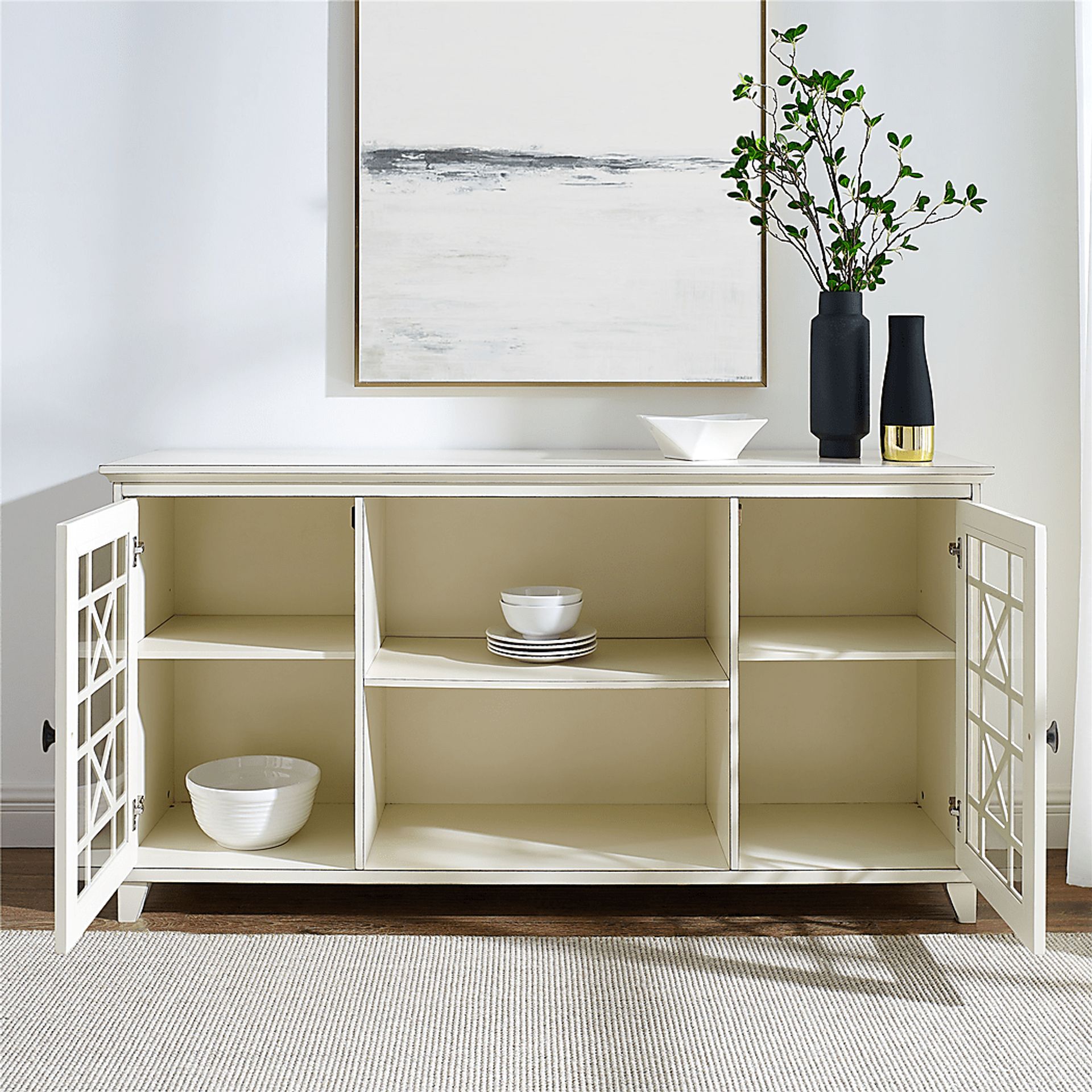 Carovilli White Sideboard - Image 3
