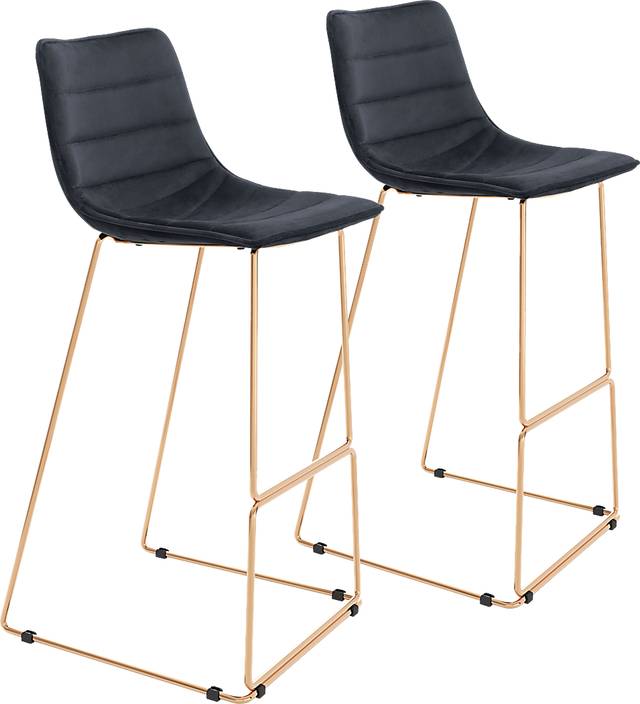 Carramore Black Bar Height Stool - Thumbnail - Image 1