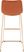 Carramore Orange Bar Height Stool, Set of 2