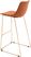 Carramore Orange Bar Height Stool, Set of 2