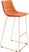Carramore Orange Bar Height Stool, Set of 2