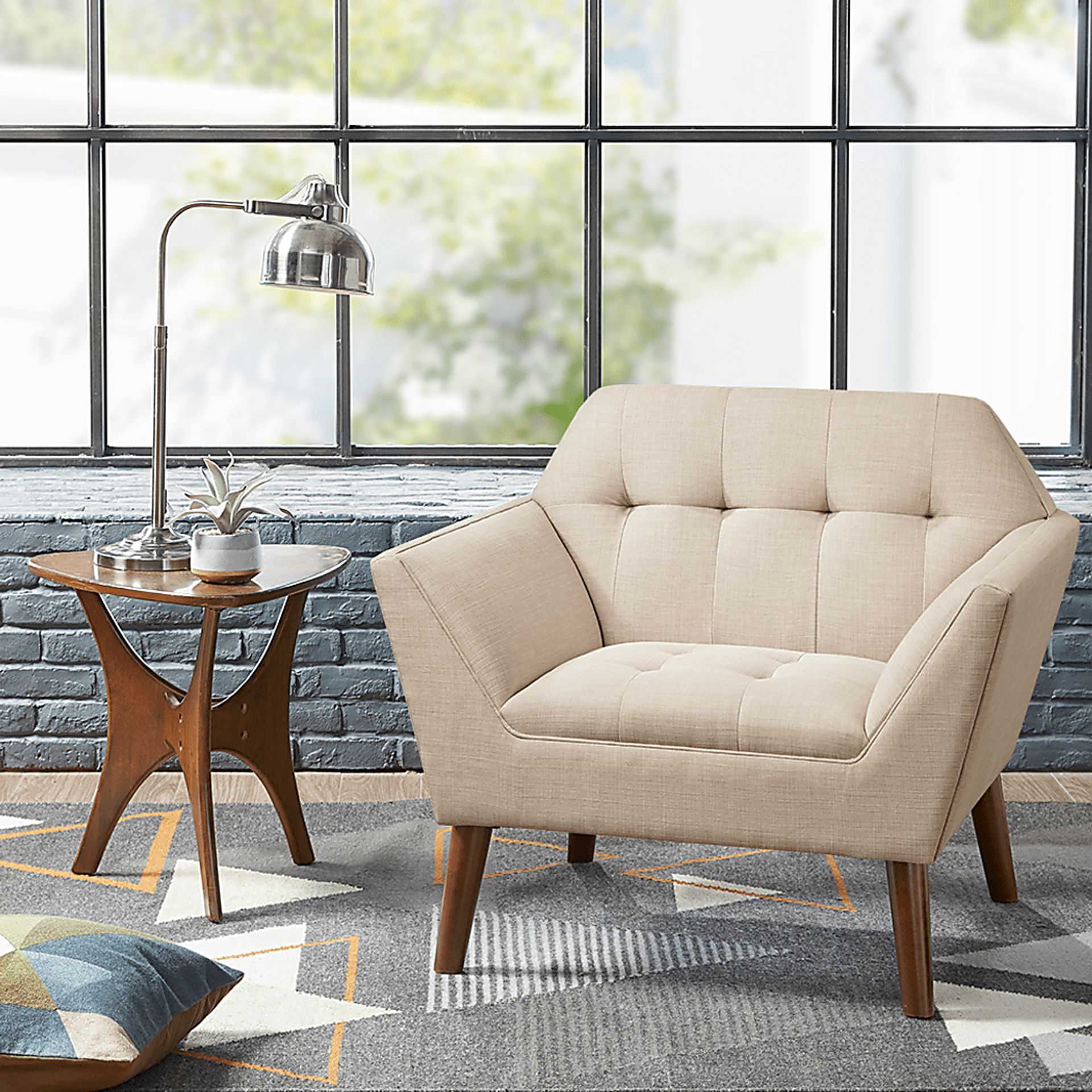 Carrere Beige Accent Chair - Image 2