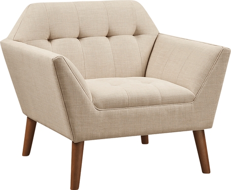 Carrere Beige Accent Chair