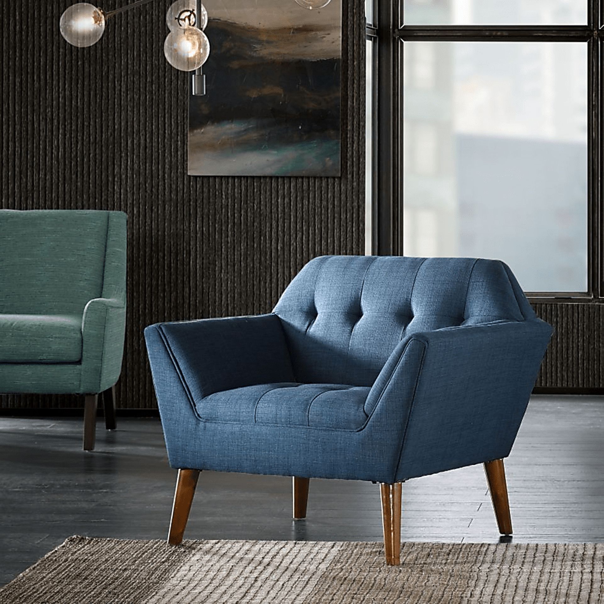 Carrere Blue Accent Chair - Image 2