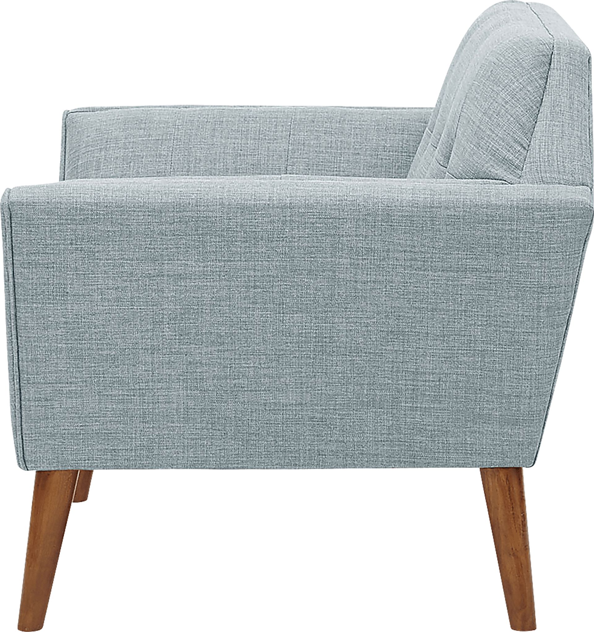 Carrere Light Blue Accent Chair - Image 3