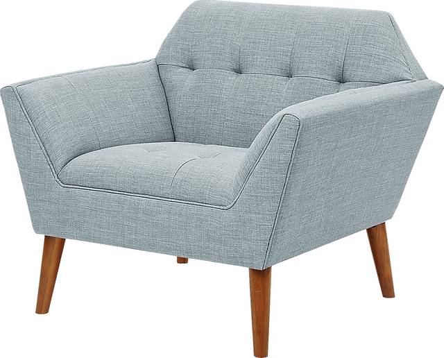 Carrere Light Blue Accent Chair - Thumbnail - Image 5