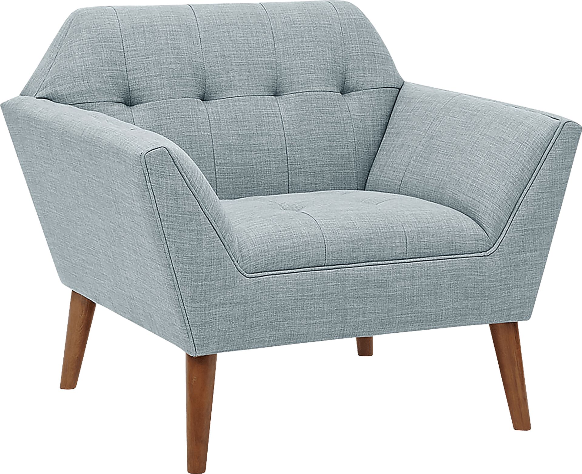 Carrere Light Blue Accent Chair - Image 1