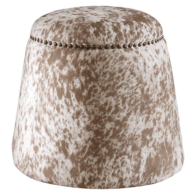 Carrere Brown Ottoman - Thumbnail - Image 1