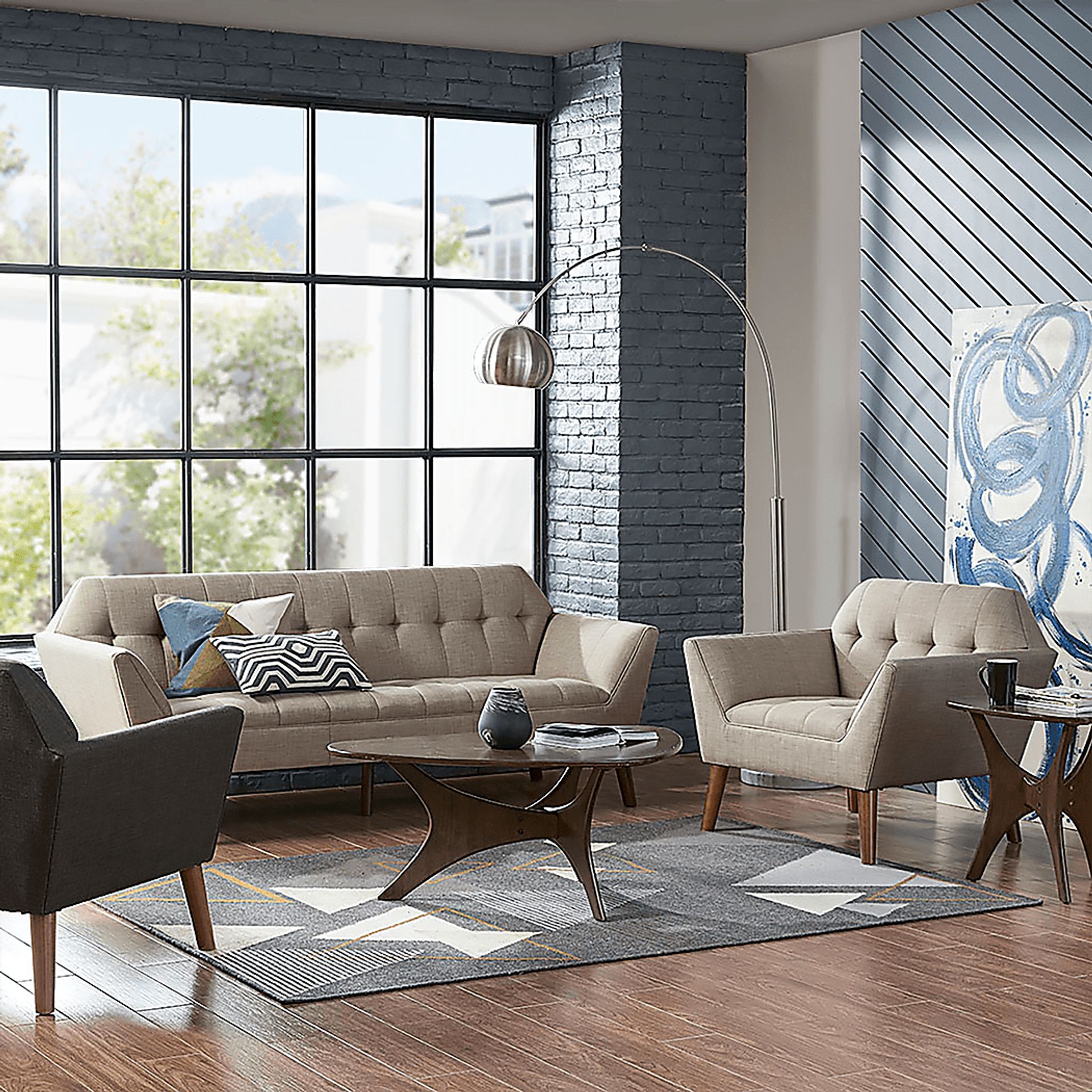 Carrere Charcoal Accent Chair - Image 8