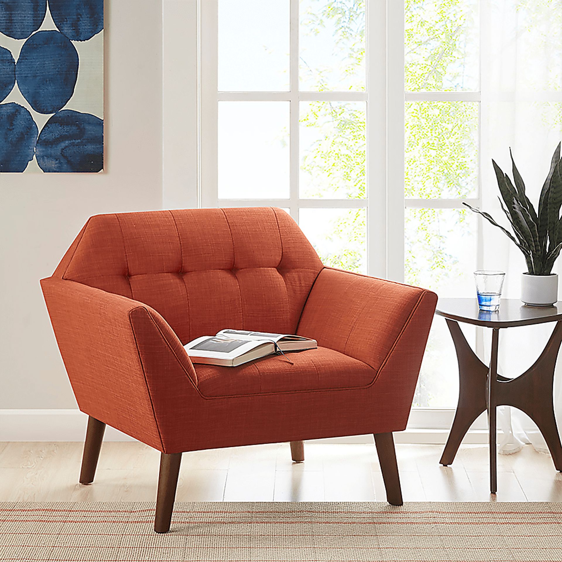 Carrere Red Accent Chair - Image 2