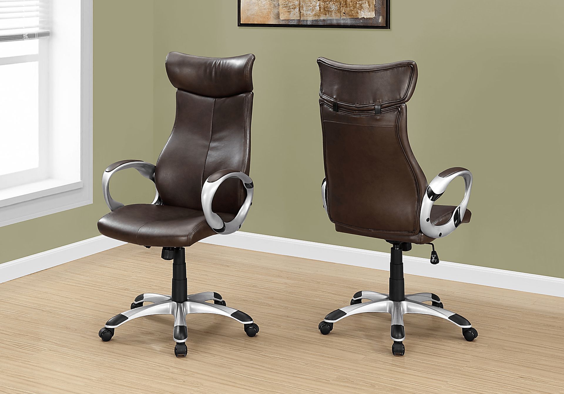 Carriagewood Brown Desk Chair - Image 3