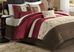 Carrigan Red 7 Pc Queen Comforter Set
