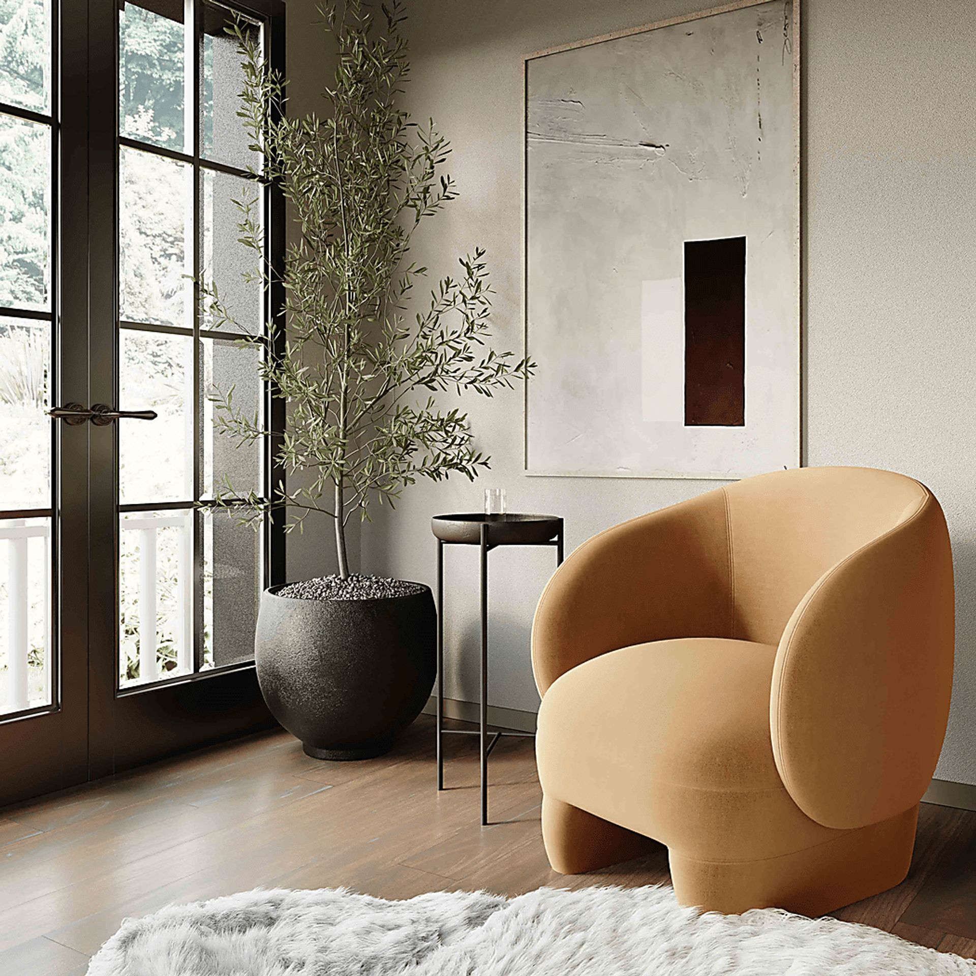 Carriger Brown Accent Chair - Image 2