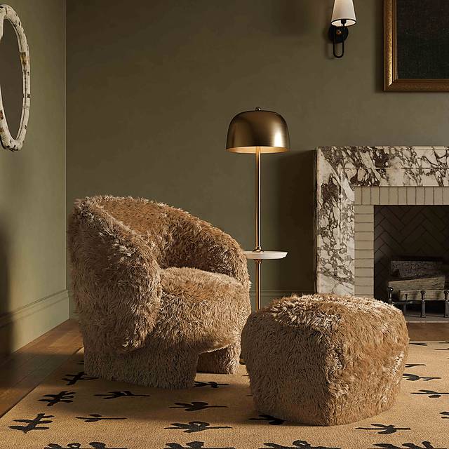 Carriger II Taupe Accent Chair - Thumbnail - Image 2