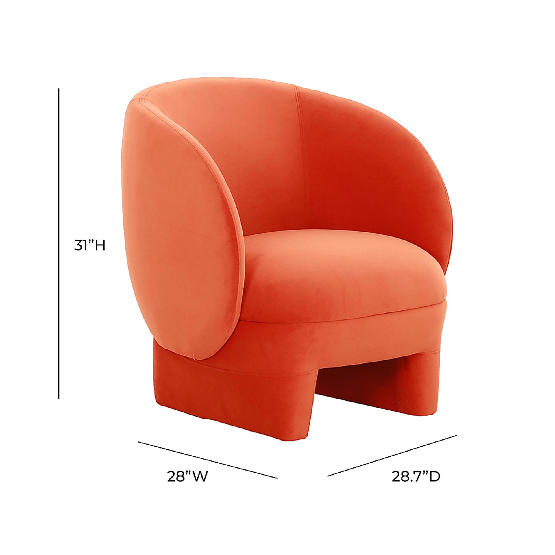 Carriger Red Accent Chair - Image 6