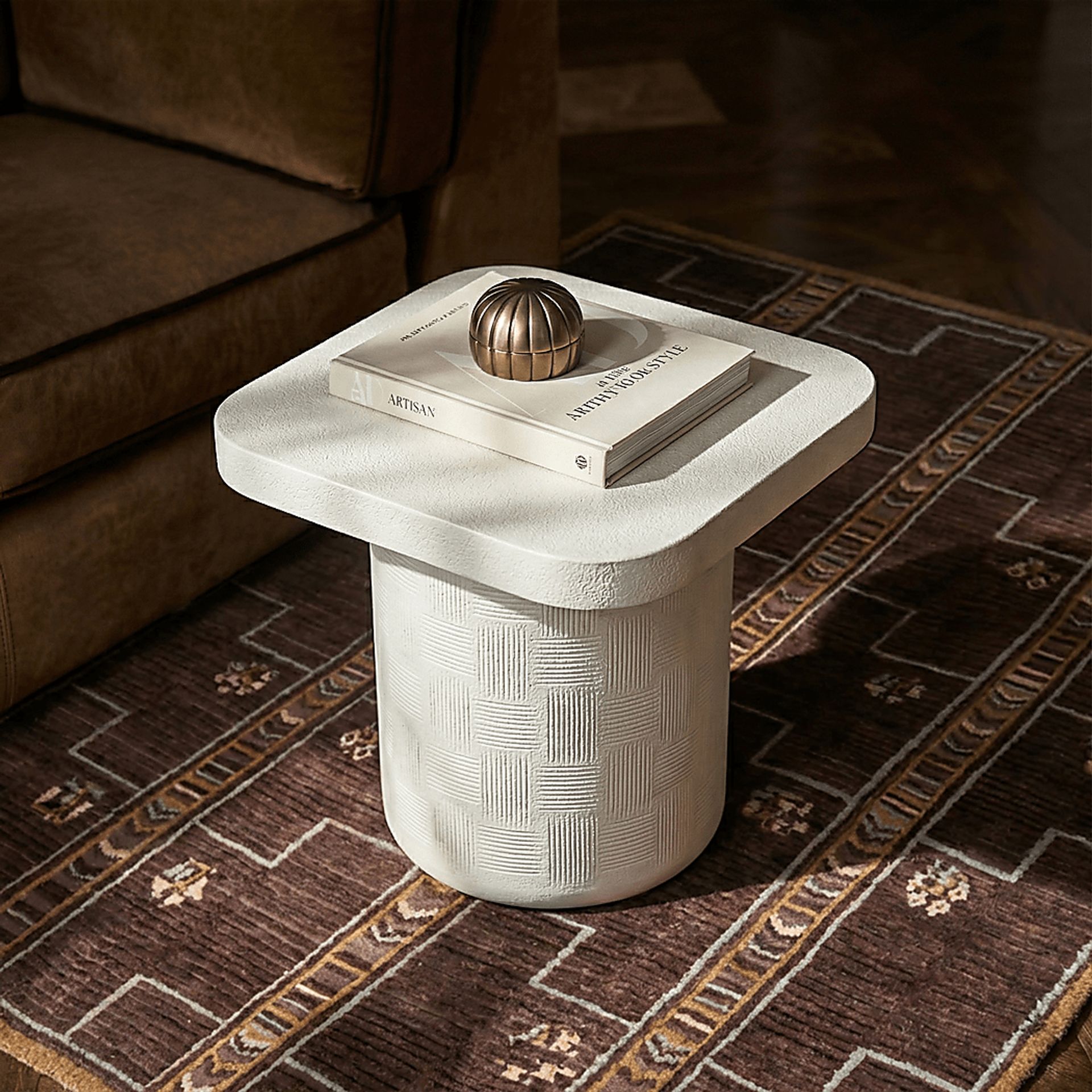 Carrina Off-White End Table - Image 2