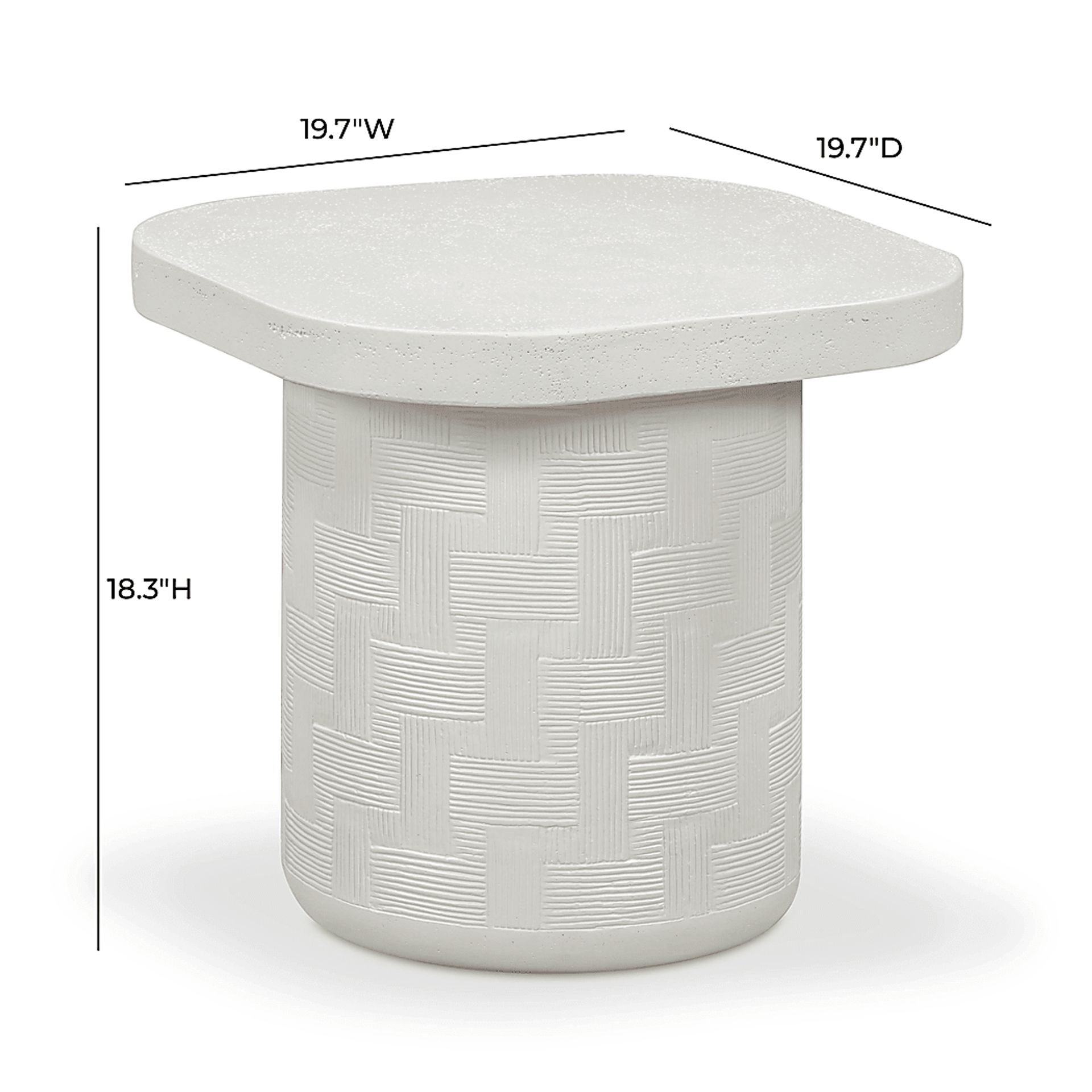 Carrina Off-White End Table - Image 4