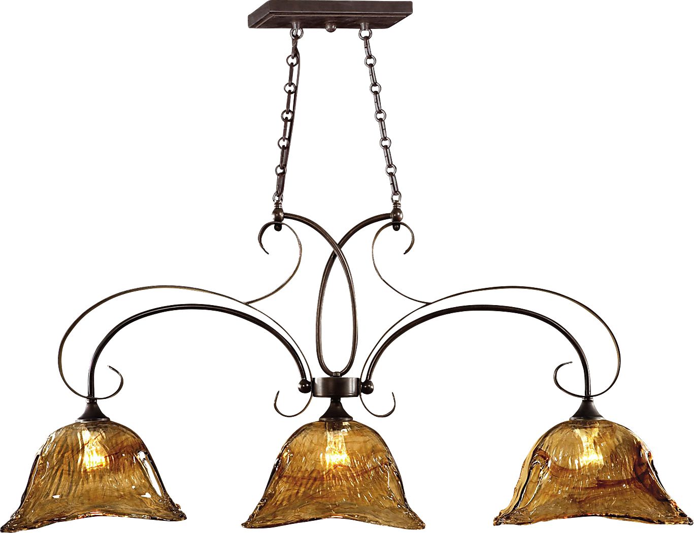 Carroll Brook Bronze Chandelier