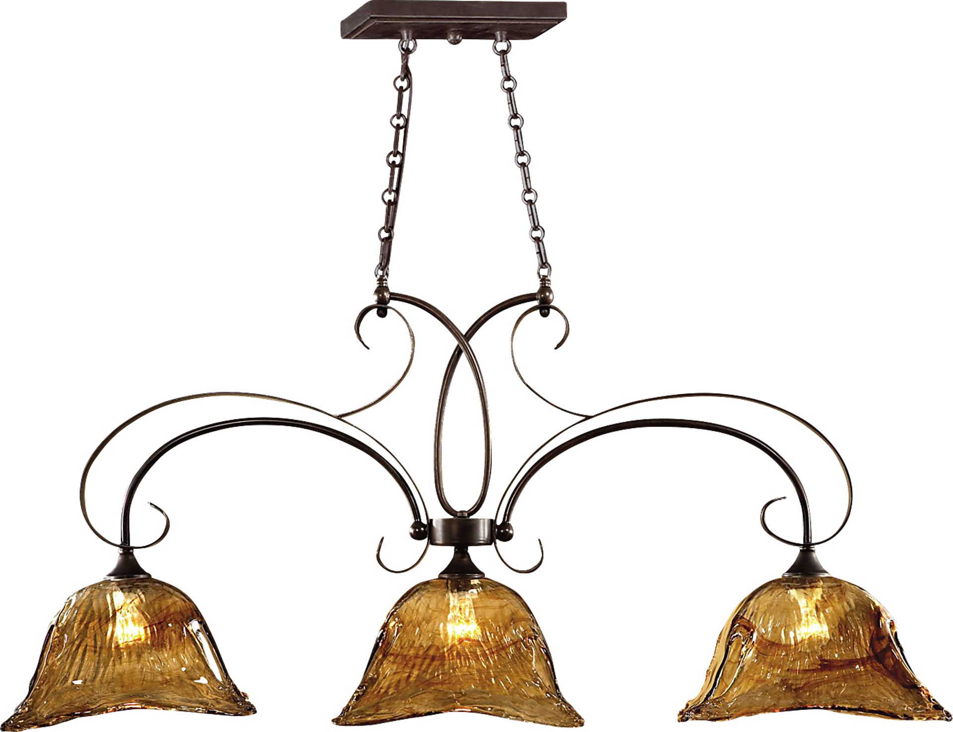 Carroll Brook Bronze Chandelier - Image 1