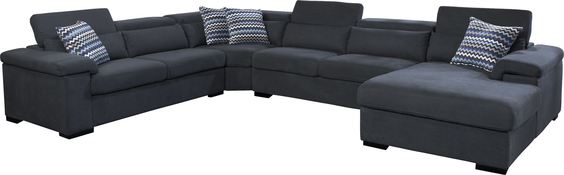 Carroll Lane Gunmetal 4 Pc Sectional - Image 1