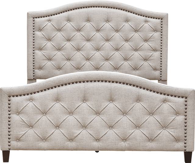 Carrollview Beige King Bed - Thumbnail - Image 1