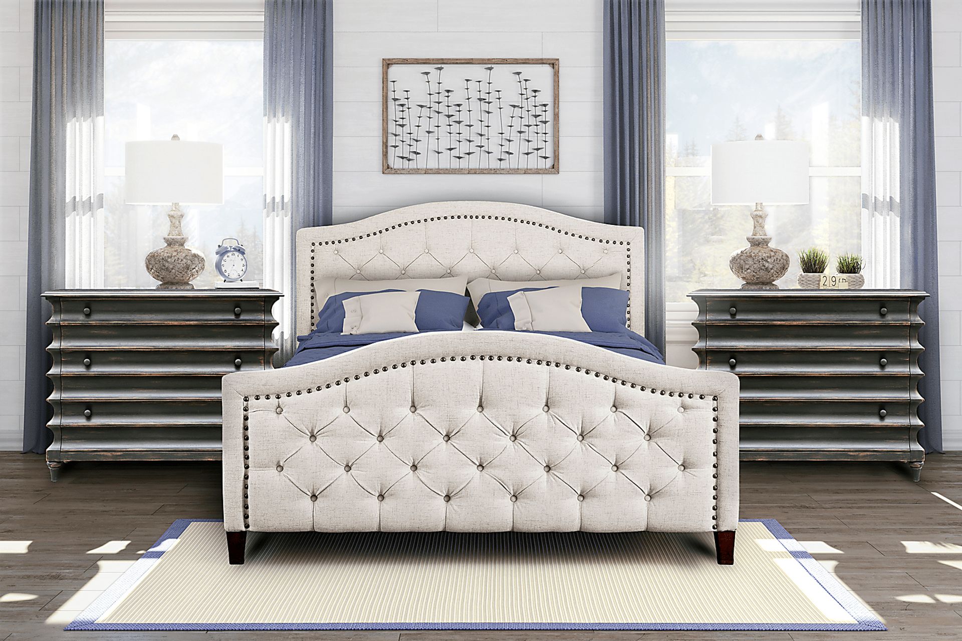 Carrollview Beige Queen Bed - Image 7
