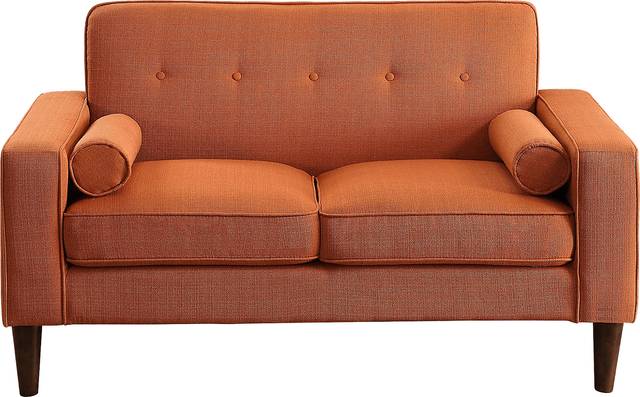 Carrolwood Orange Loveseat - Thumbnail - Image 3