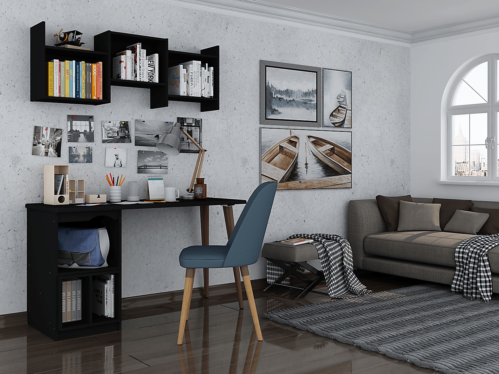 Carrondale Black Desk - Image 9