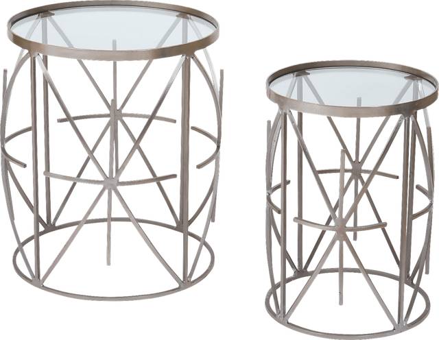 Carrsbrook Silver Set of 2 Nesting Tables - Thumbnail - Image 1