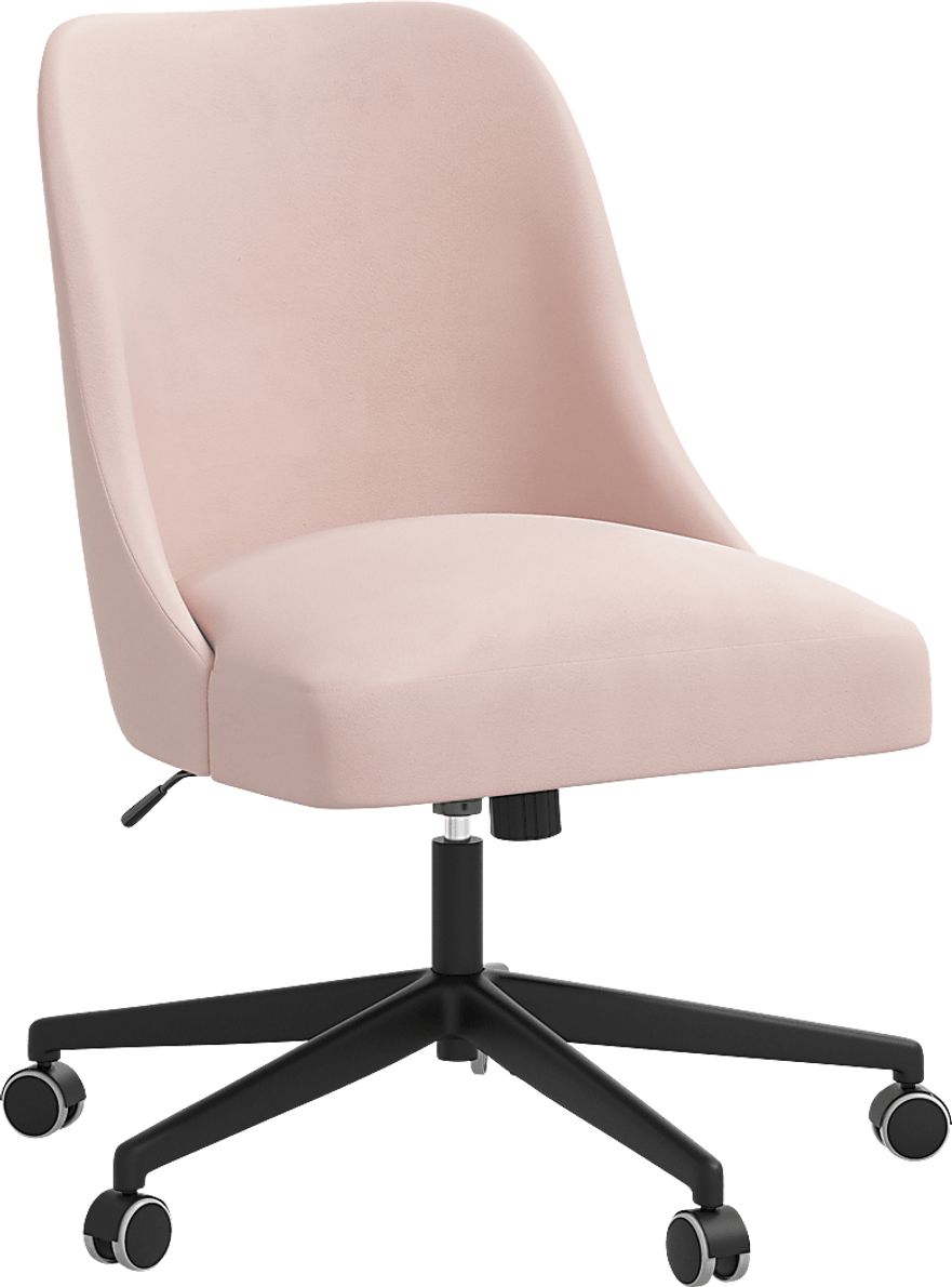 Carsell Pink Polyester Fabric Desk Chair Rooms To Go