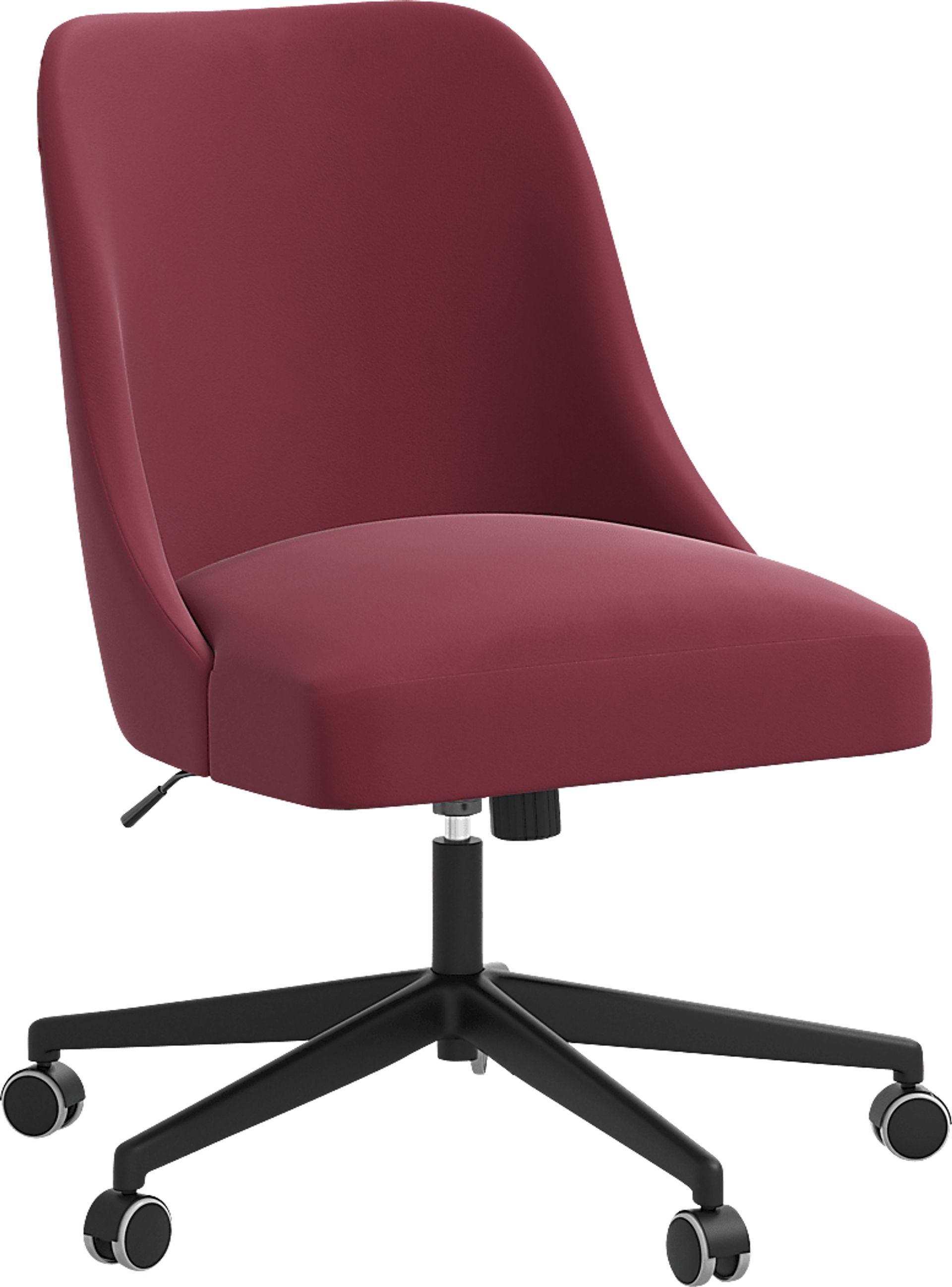 Carsell Burgundy Desk Chair - Image 1