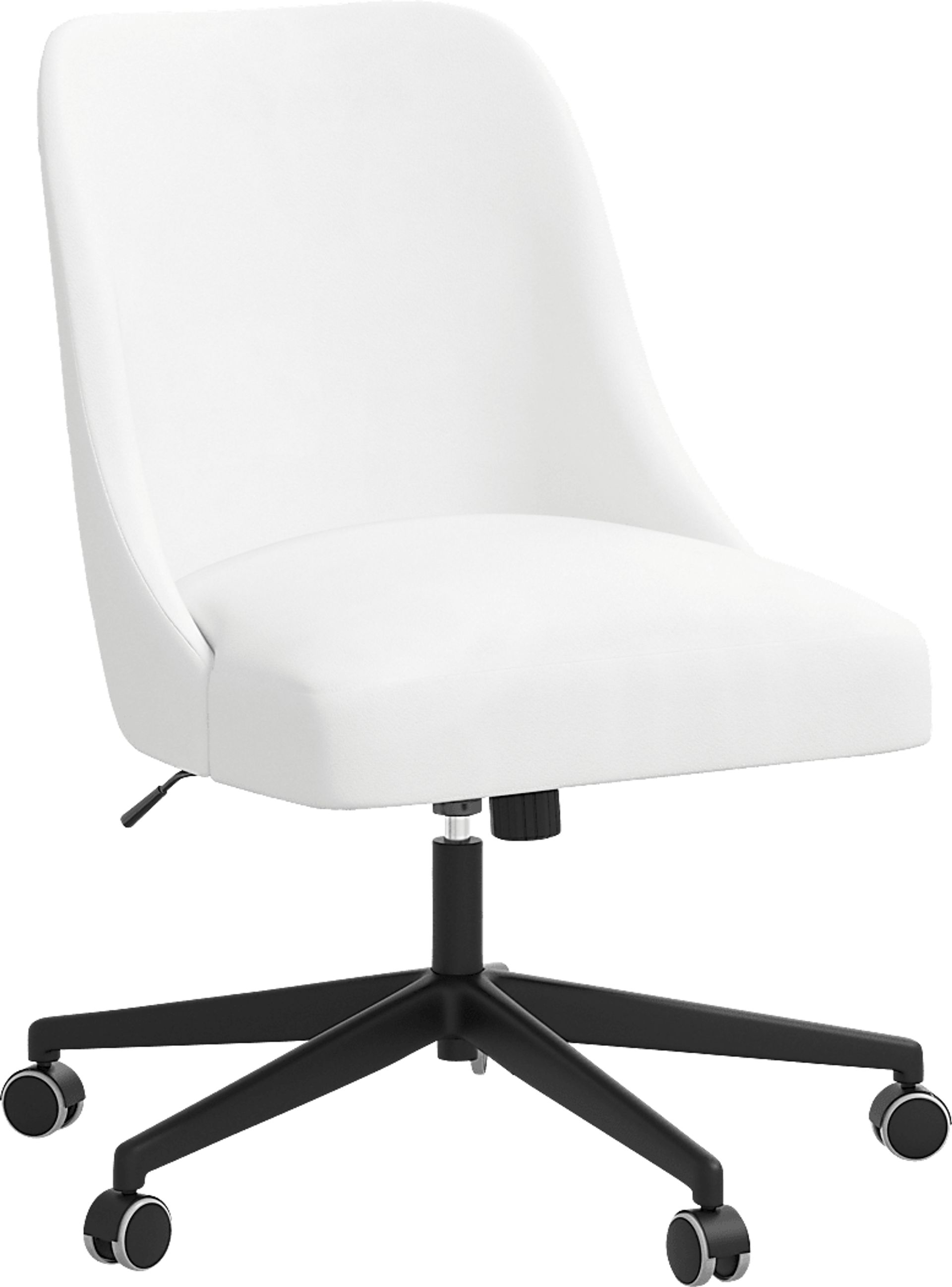 Carsell White Desk Chair - Image 1
