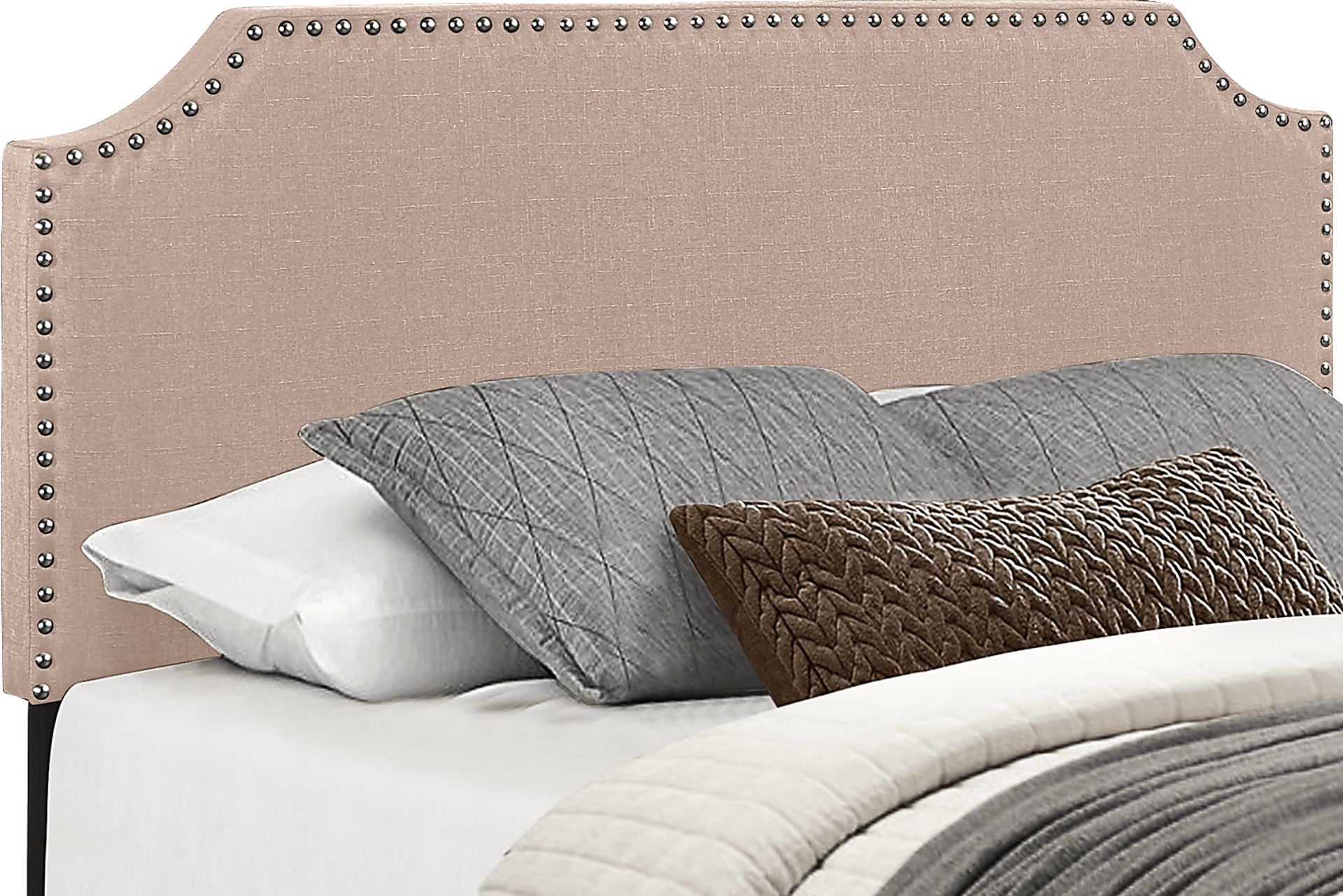 Carshalton Beige Queen Upholstered Bed - Image 5