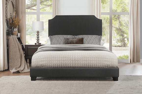 Carshalton Dark Gray Queen Upholstered Bed